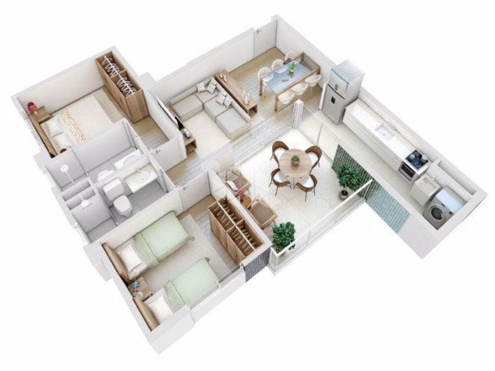 Apartamento, 2 quartos, 64 m² - Foto 2