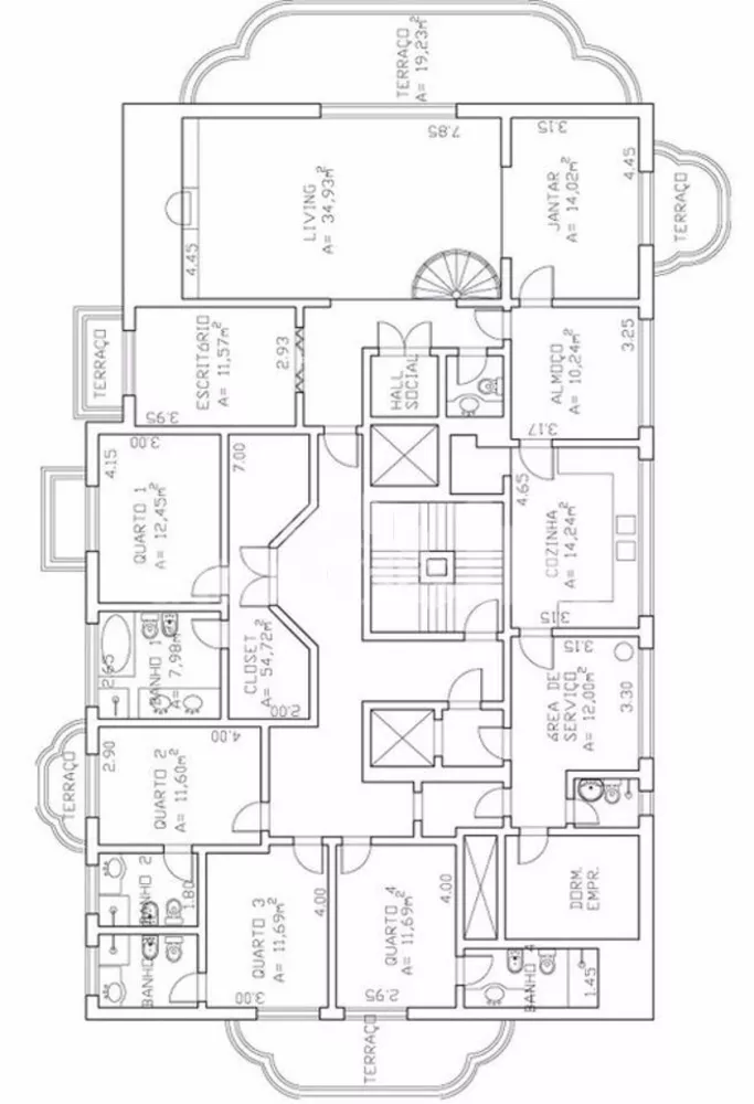 Apartamento à venda com 4 quartos, 464m² - Foto 4