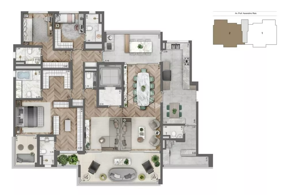 Apartamento, 3 quartos, 230 m² - Foto 12