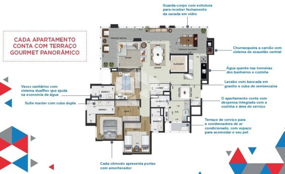 Apartamento, 3 quartos, 132 m² - Foto 1