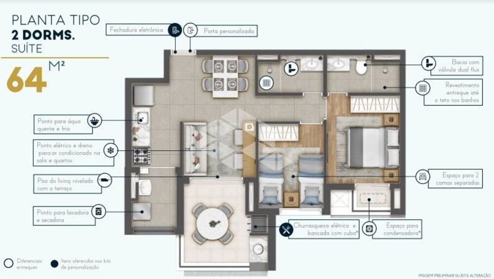 Apartamento, 3 quartos, 79 m² - Foto 8