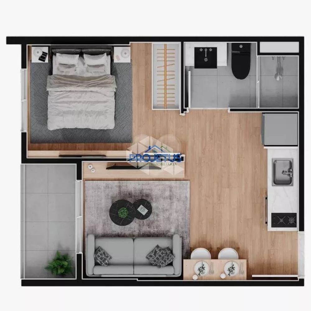 Apartamento, 1 quarto, 21 m² - Foto 7