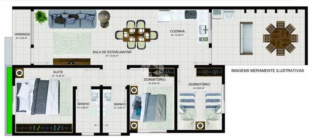 Casa, 3 quartos, 88 m² - Foto 3