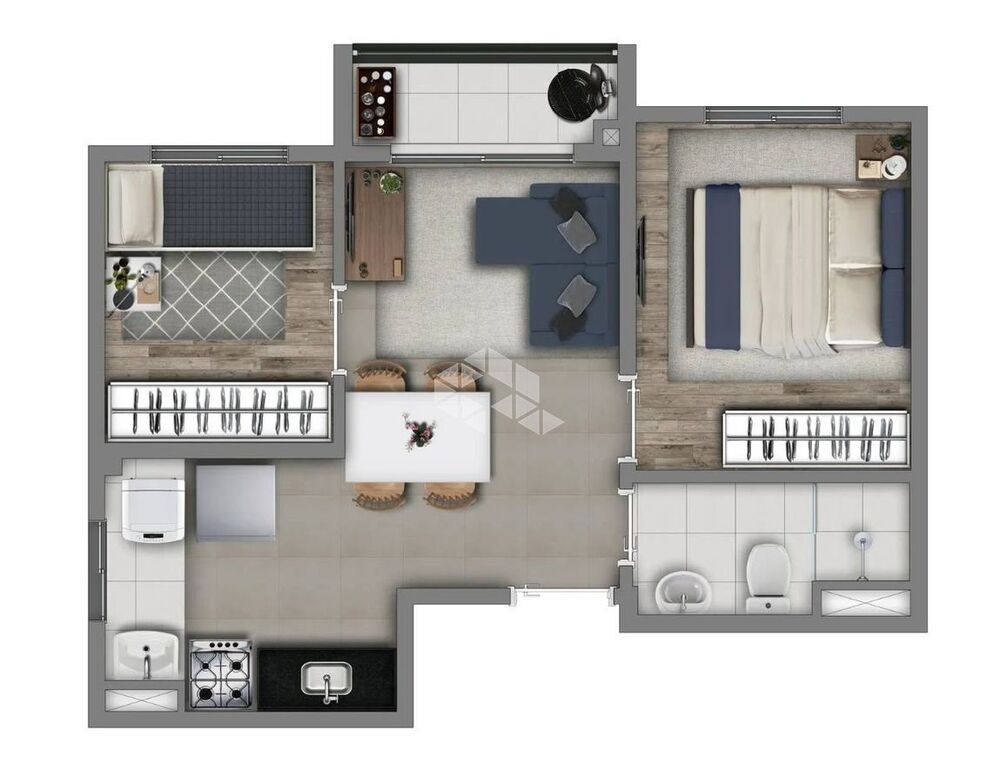 Apartamento à venda com 2 quartos, 36m² - Foto 9