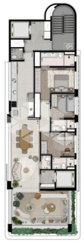 Cobertura, 3 quartos, 283 m² - Foto 1