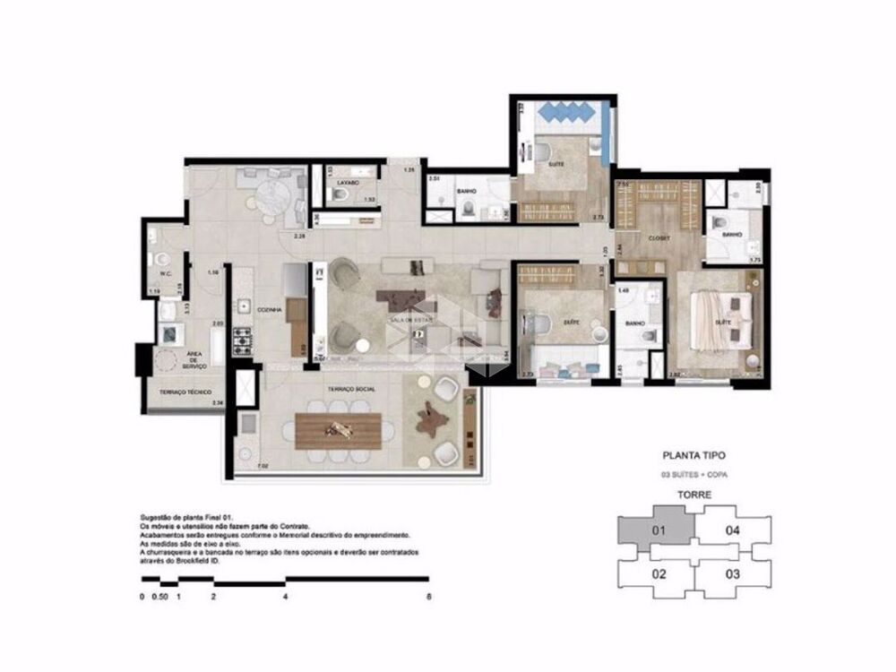 Apartamento, 3 quartos, 132 m² - Foto 7