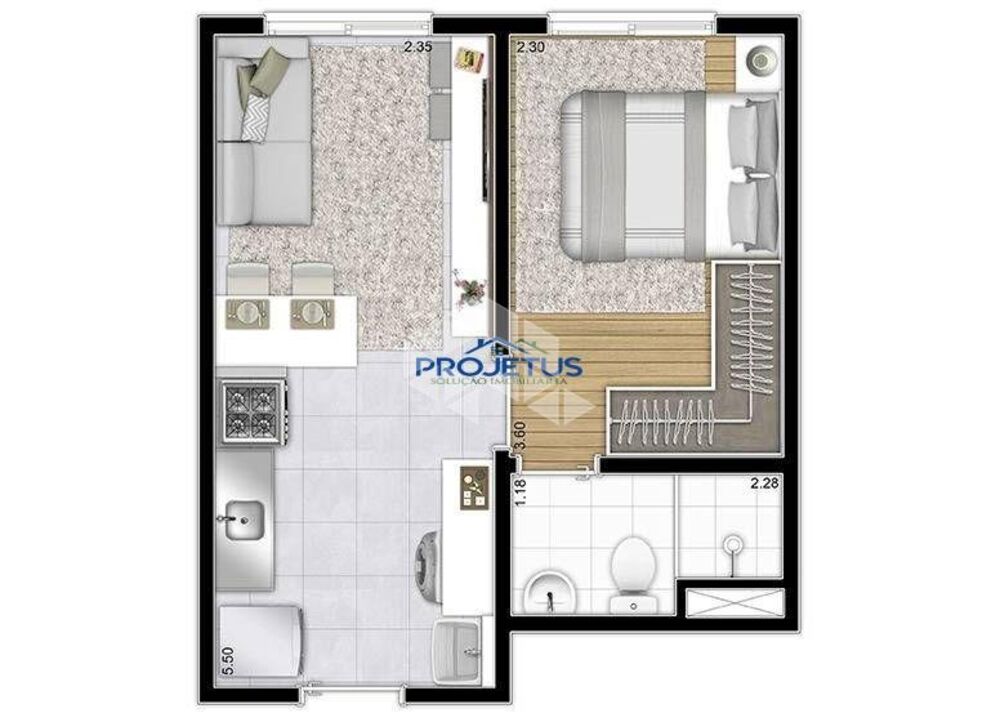 Apartamento, 1 quarto, 38 m² - Foto 5