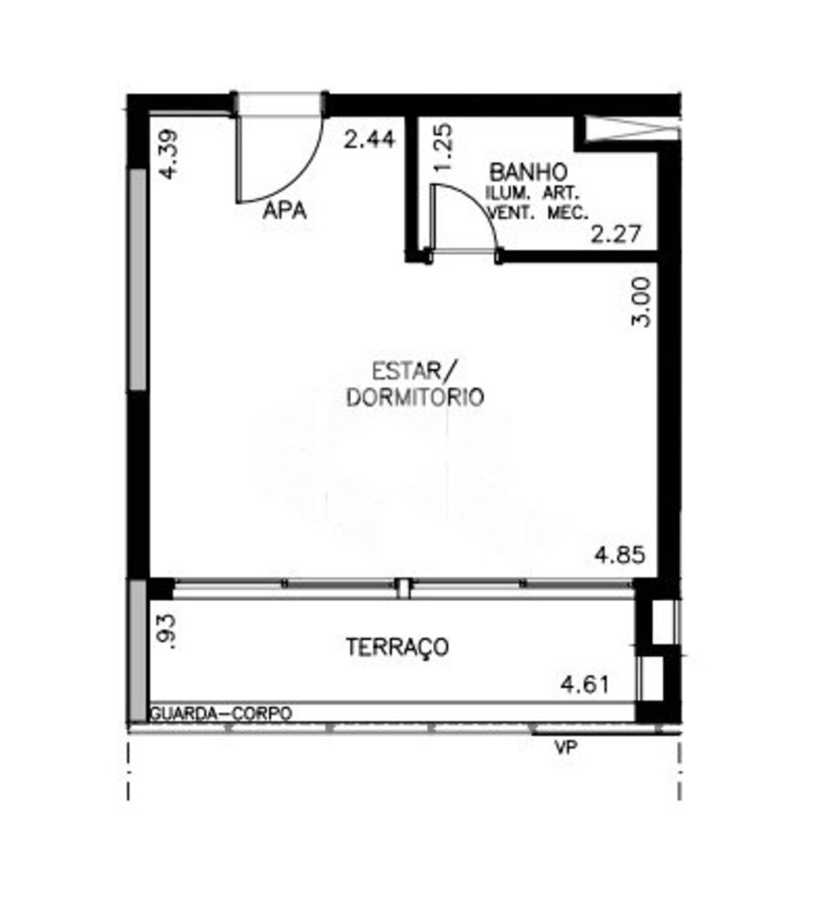 Apartamento, 1 quarto, 30 m² - Foto 2