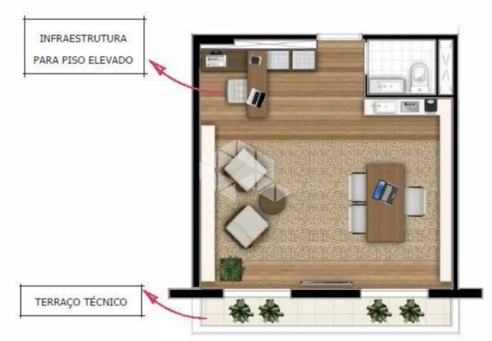 Sala-Conjunto, 40 m² - Foto 1