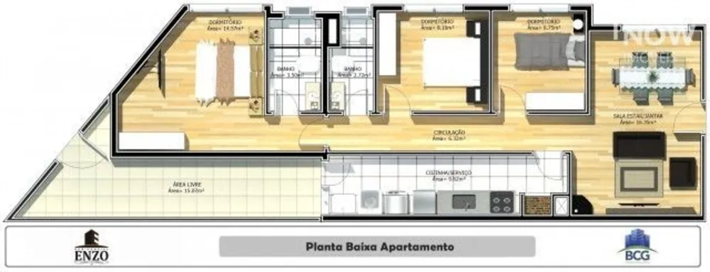 Apartamento, 3 quartos, 93 m² - Foto 4