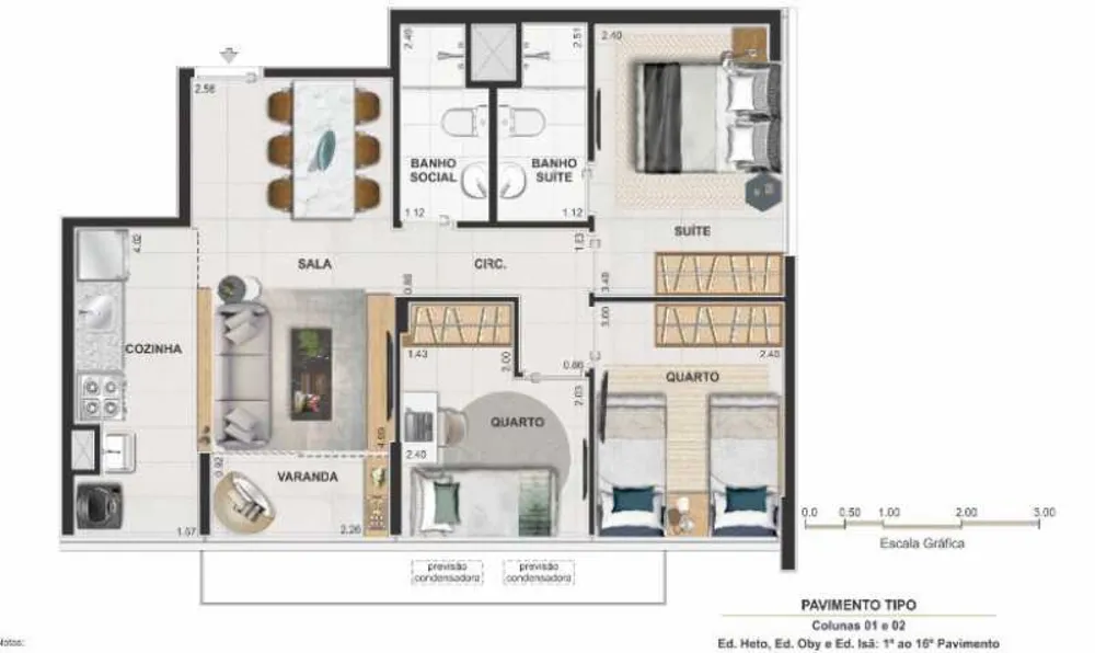 Apartamento, 3 quartos, 60 m² - Foto 17