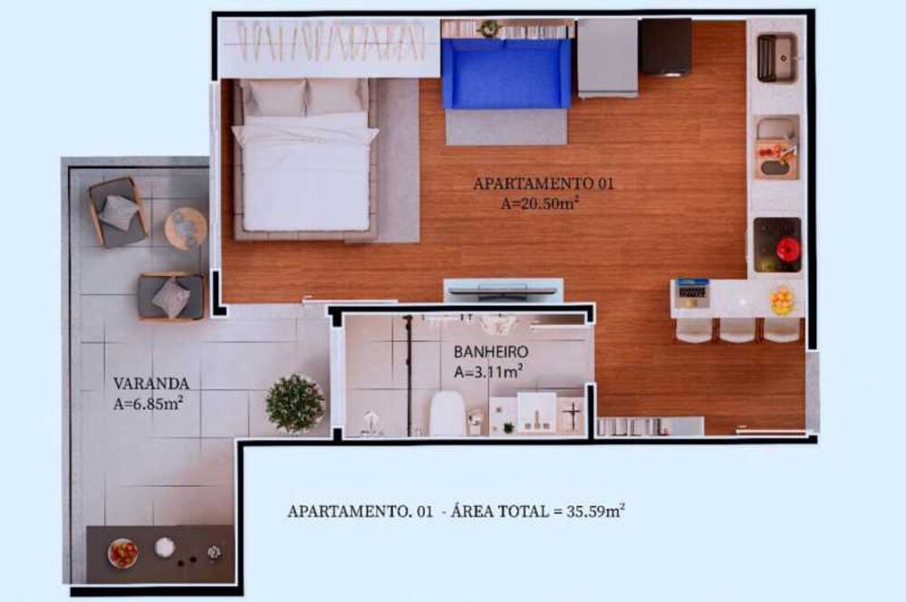 Loft à venda com 1 quarto, 30m² - Foto 4