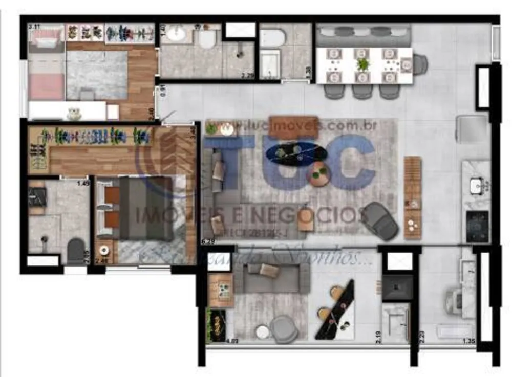 Apartamento, 2 quartos, 62 m² - Foto 7