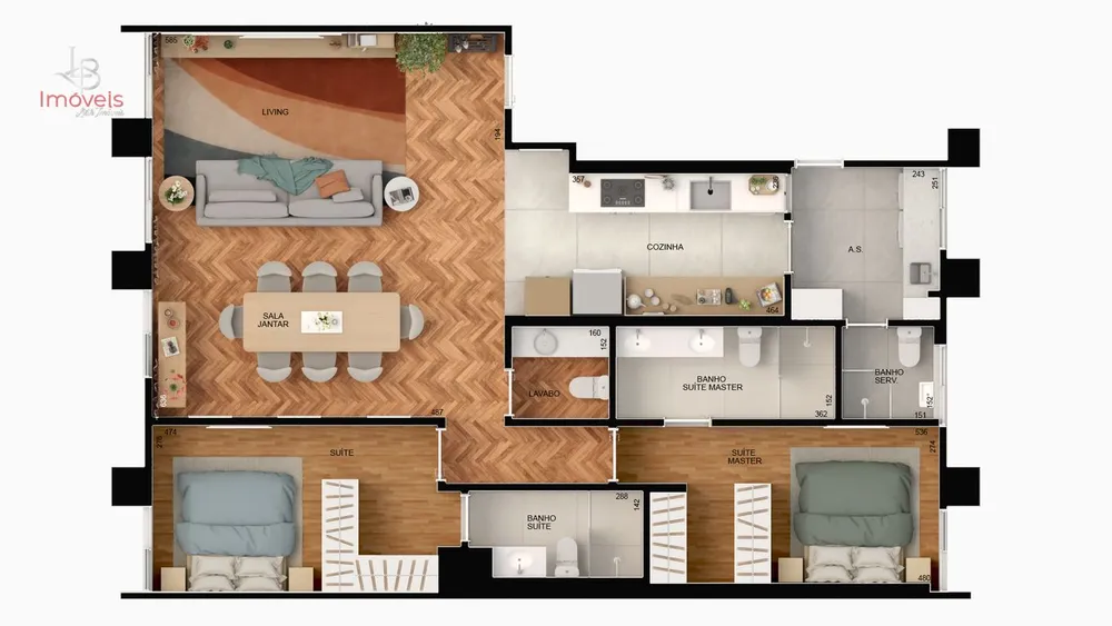 Apartamento, 2 quartos, 115 m² - Foto 1