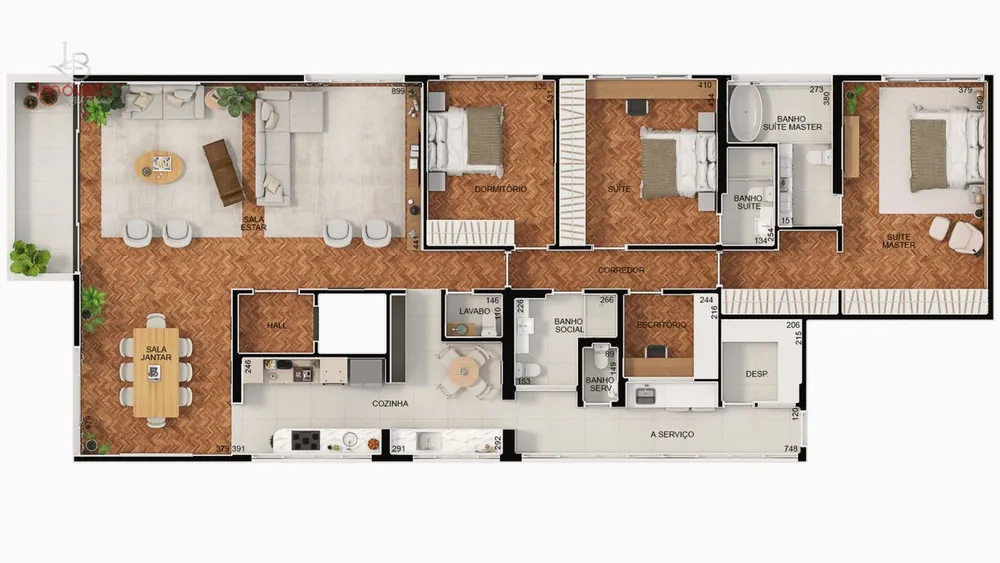 Apartamento, 3 quartos, 230 m² - Foto 4