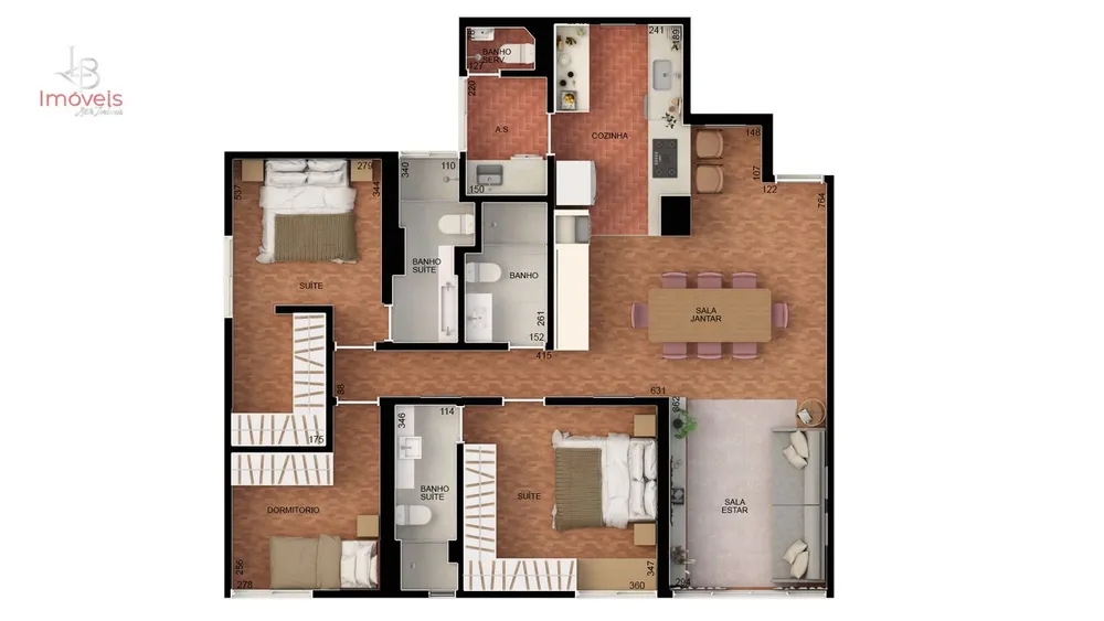 Apartamento, 3 quartos, 107 m² - Foto 4
