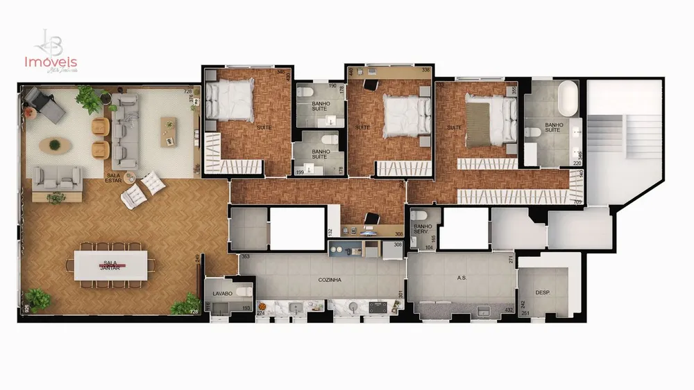 Apartamento, 3 quartos, 220 m² - Foto 4