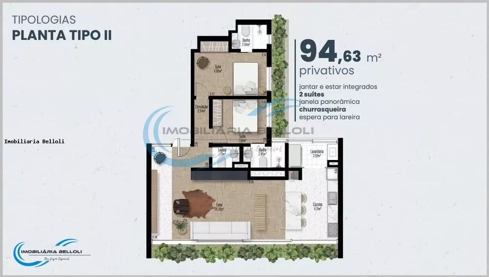 Apartamento, 2 quartos, 95 m² - Foto 4