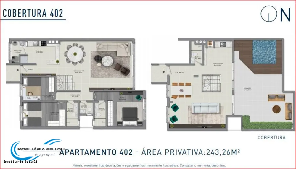 Cobertura, 3 quartos, 243 m² - Foto 6
