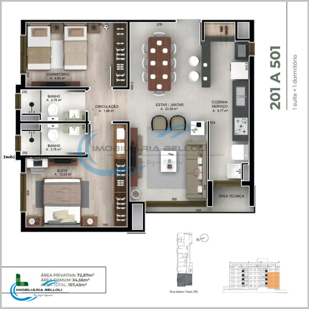 Apartamento, 1 quarto, 68 m² - Foto 6