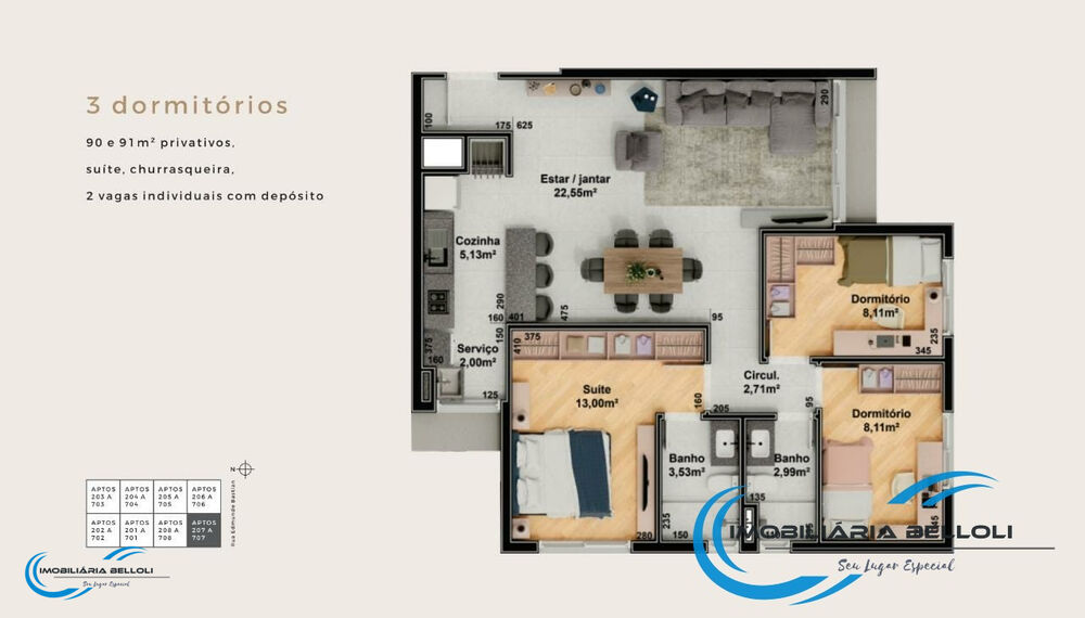 Apartamento, 2 quartos, 78 m² - Foto 6