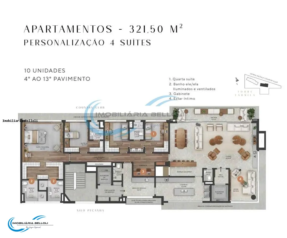 Apartamento, 3 quartos, 247 m² - Foto 9