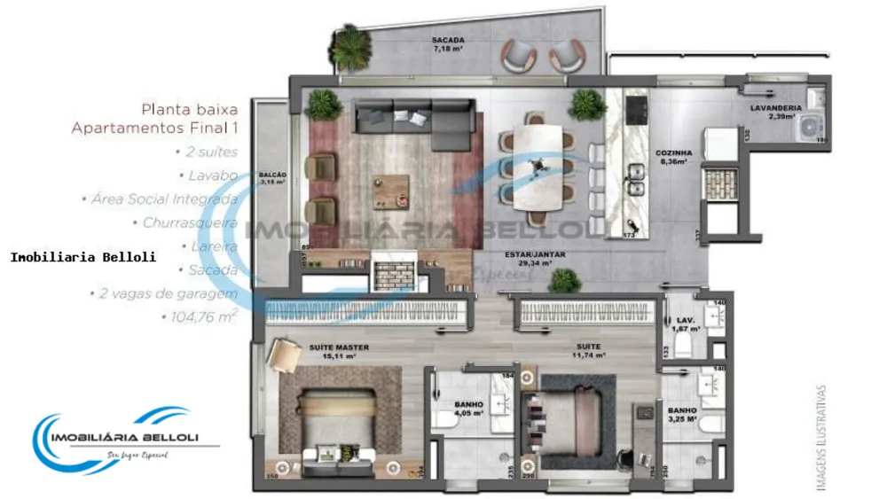 Apartamento, 2 quartos, 106 m² - Foto 19