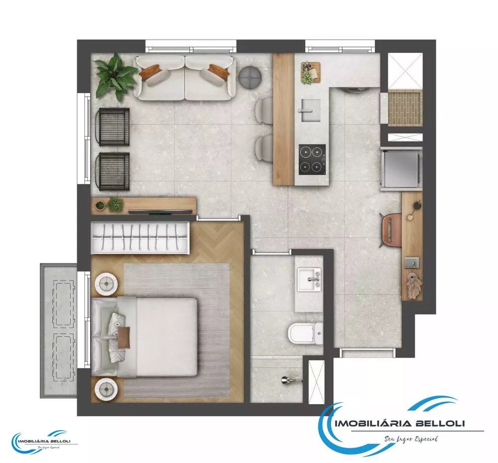 Apartamento, 1 quarto, 29 m² - Foto 3