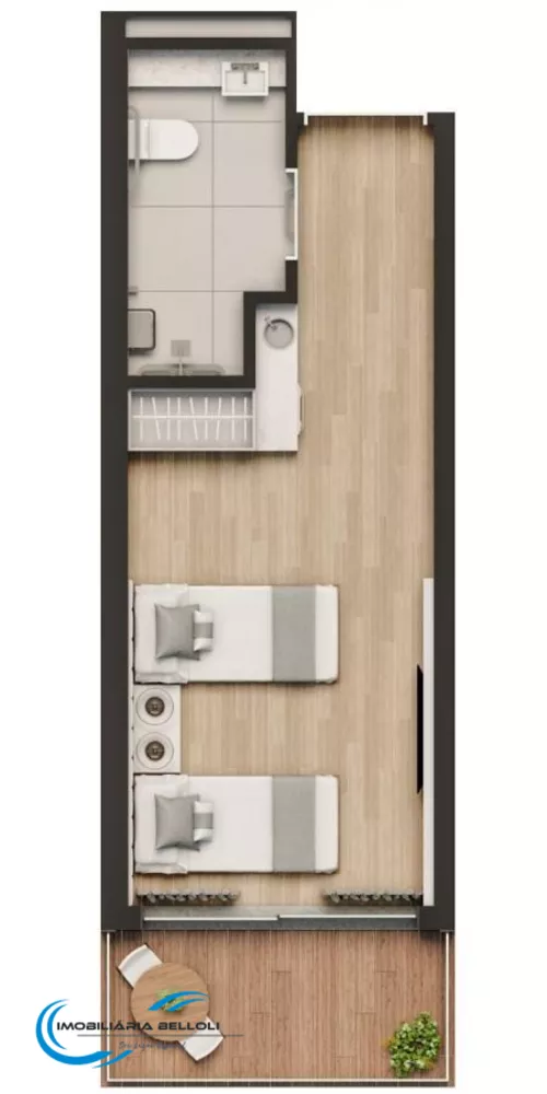 Apartamento, 1 quarto, 23 m² - Foto 8