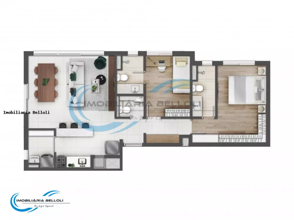 Apartamento, 2 quartos, 82 m² - Foto 2