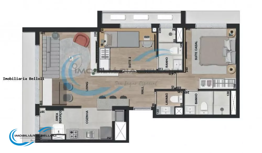 Apartamento, 2 quartos, 65 m² - Foto 7