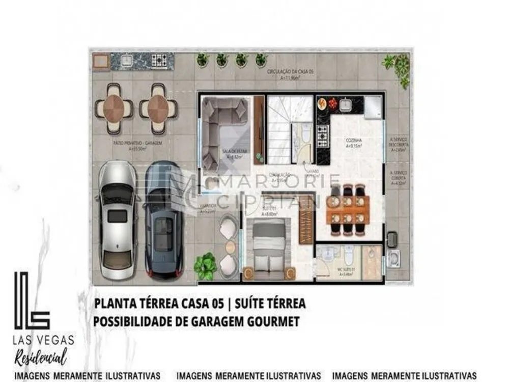 Casa de Condomínio, 3 quartos - Foto 5