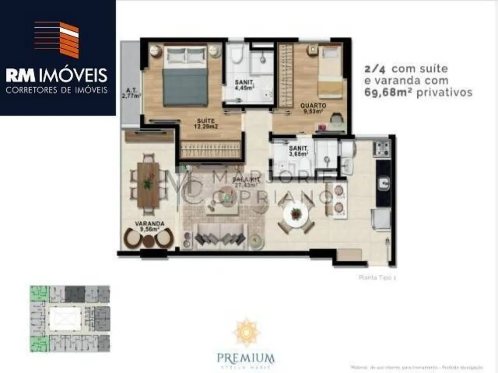 Apartamento, 1 quarto, 46 m² - Foto 4