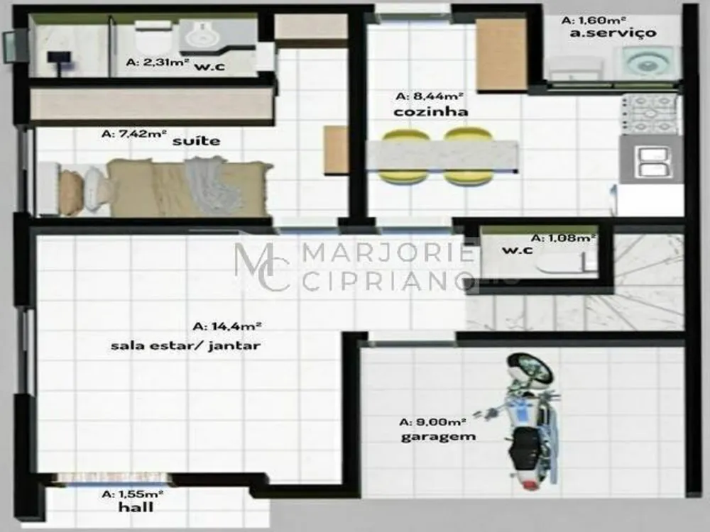 Casa de Condomínio, 4 quartos - Foto 2