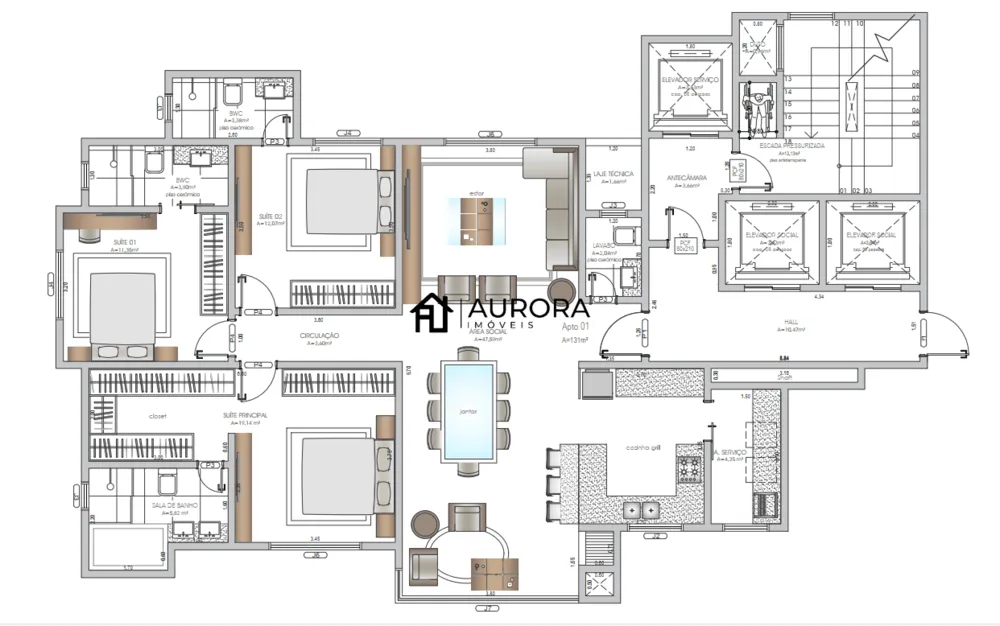 Apartamento, 3 quartos - Foto 1