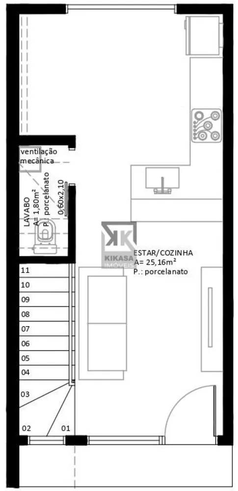 Sobrado, 2 quartos, 74 m² - Foto 4