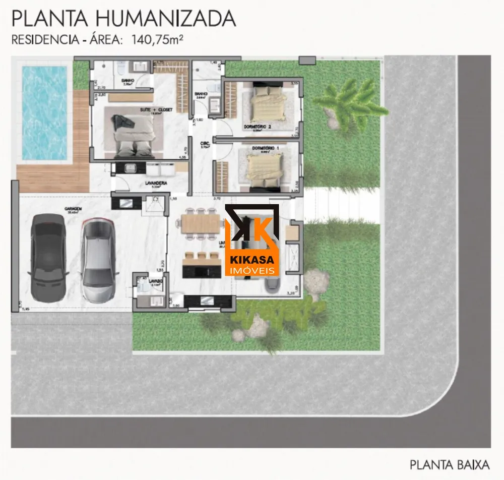 Casa, 3 quartos, 140 m² - Foto 1