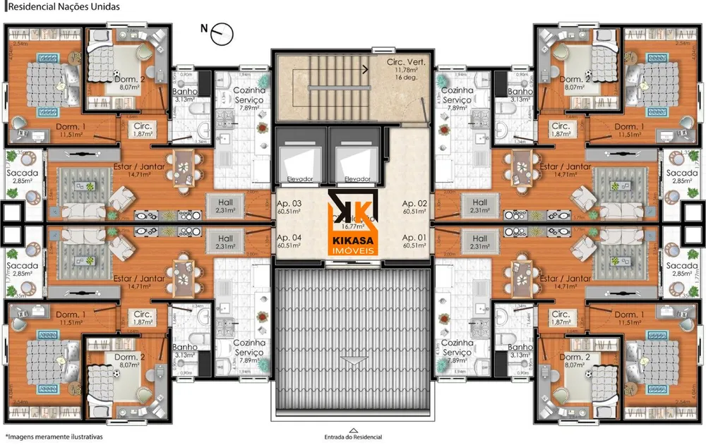 Apartamento, 2 quartos, 60 m² - Foto 14