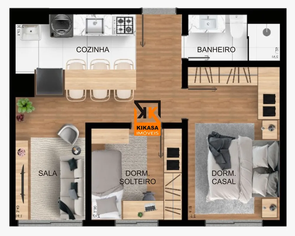 Apartamento, 2 quartos, 44 m² - Foto 7