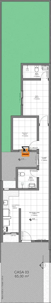 Casa, 2 quartos, 65 m² - Foto 16