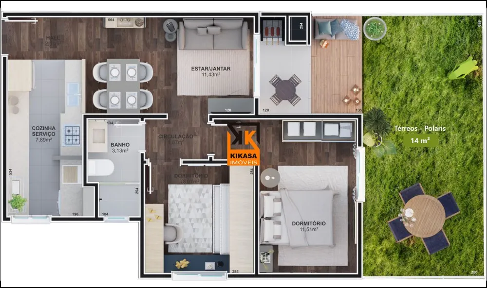Apartamento, 2 quartos, 57 m² - Foto 3