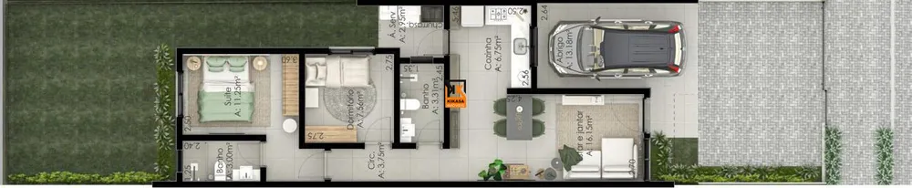 Casa, 2 quartos, 73 m² - Foto 16