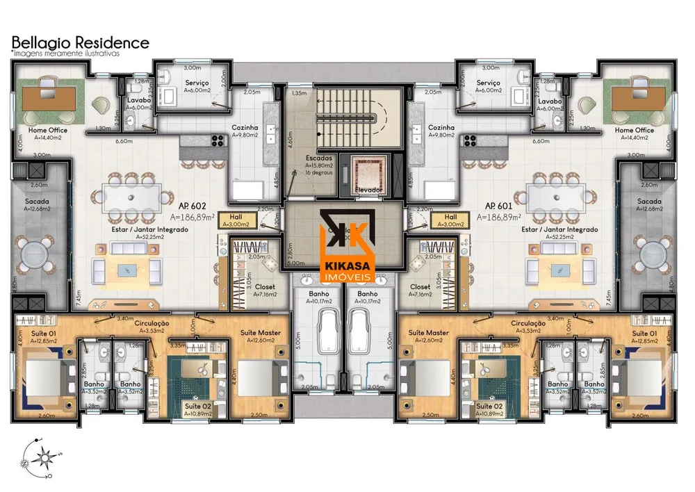 Apartamento, 3 quartos, 186 m² - Foto 6