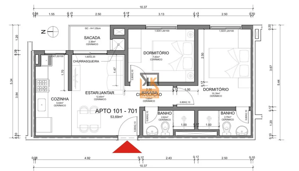 Apartamento, 2 quartos, 66 m² - Foto 10