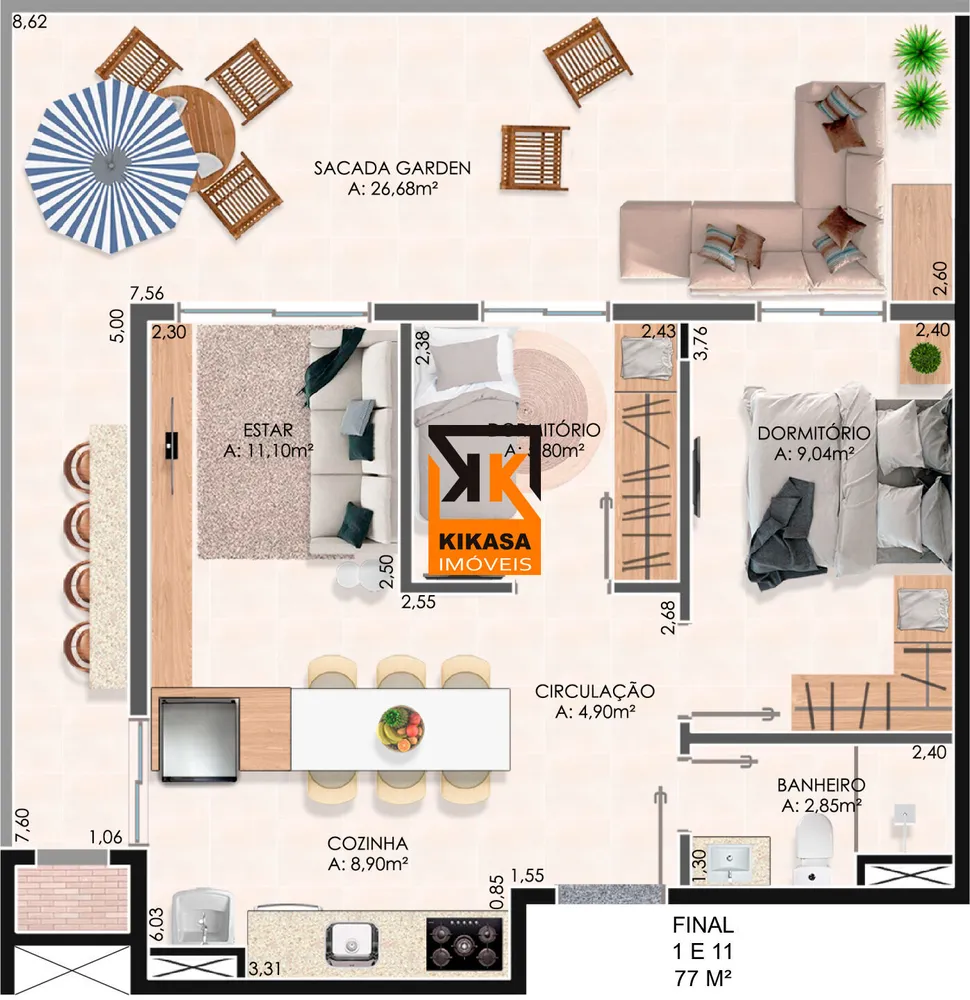 Apartamento, 2 quartos, 65 m² - Foto 13