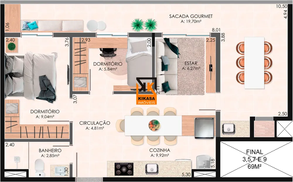 Apartamento, 2 quartos, 65 m² - Foto 12
