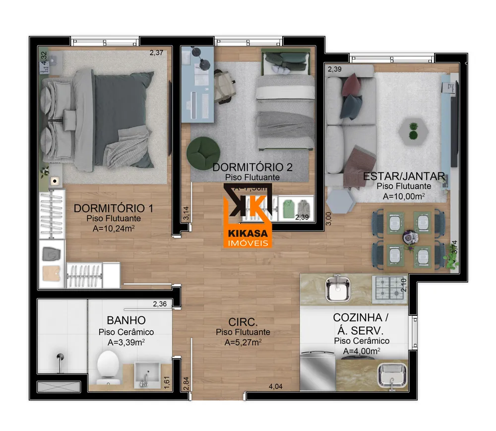Apartamento, 2 quartos, 47 m² - Foto 9