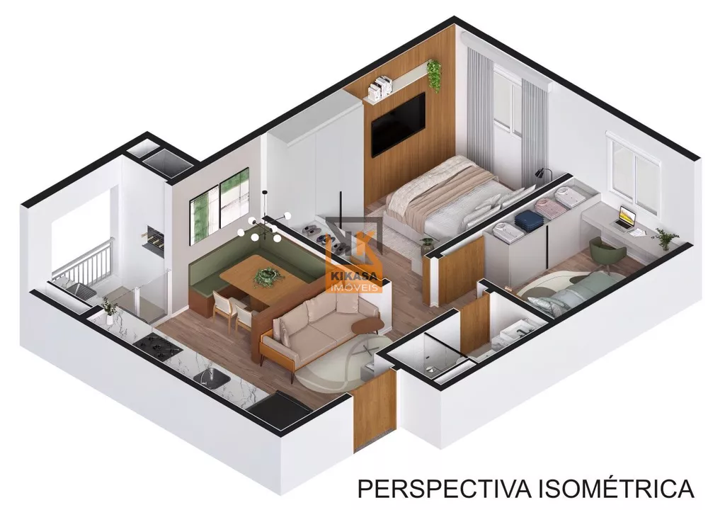 Apartamento, 2 quartos, 46 m² - Foto 1