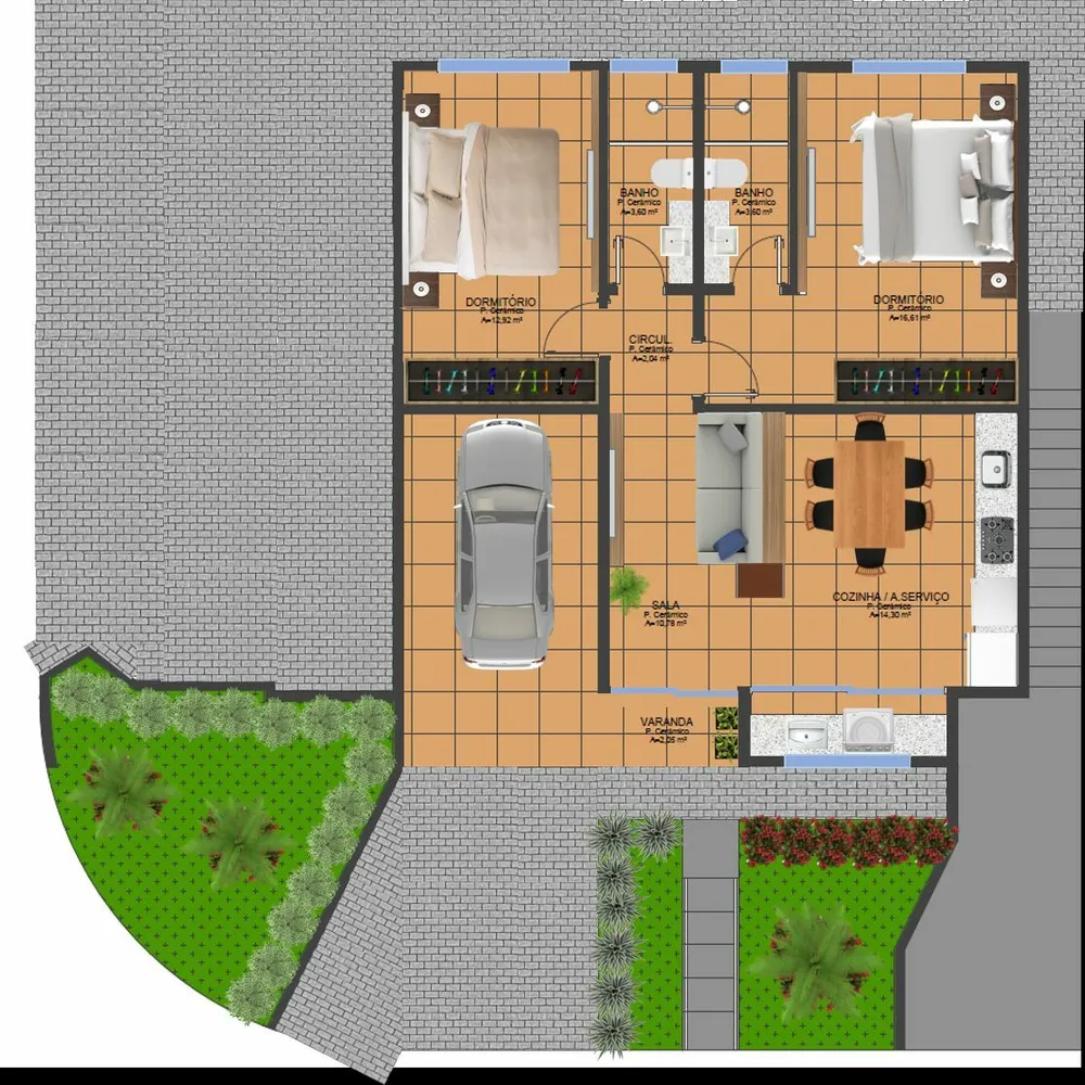 Casa, 2 quartos, 74 m² - Foto 5