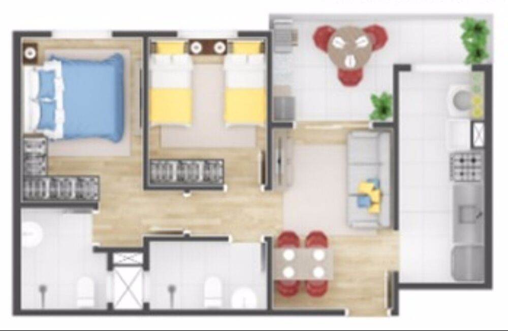 Apartamento, 2 quartos, 57 m² - Foto 4